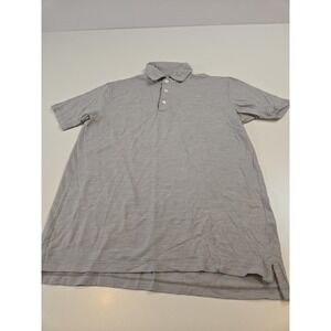Wool & Prince Polo Shirt Mens Small Gray 78% Merino Wool Performance Casual